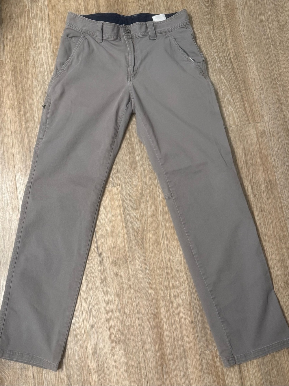 Columbia Mens Regular Fit Grey Chino Pants 30x32 Cotton Stretch Utility Casual